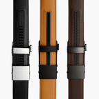 Micro Adjustable No Hole Leather Belt - Brown