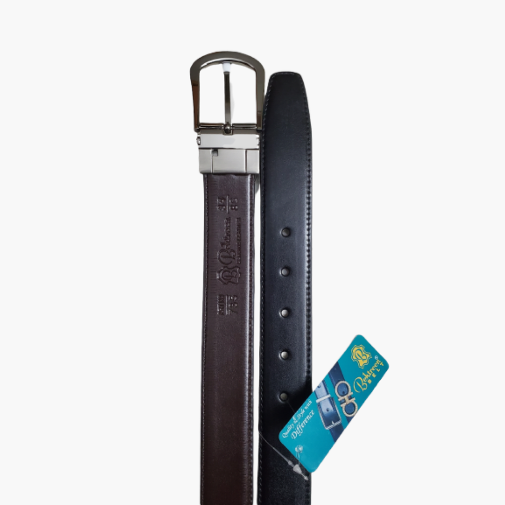 PU Leather Reversible Belt - Black / Brown