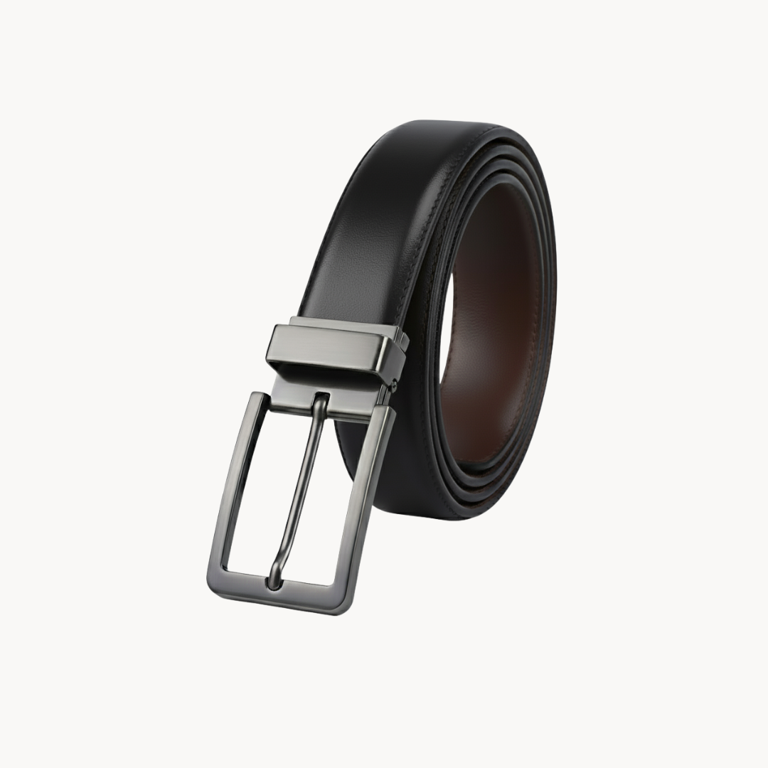 PU Leather Reversible Belt - Black / Brown