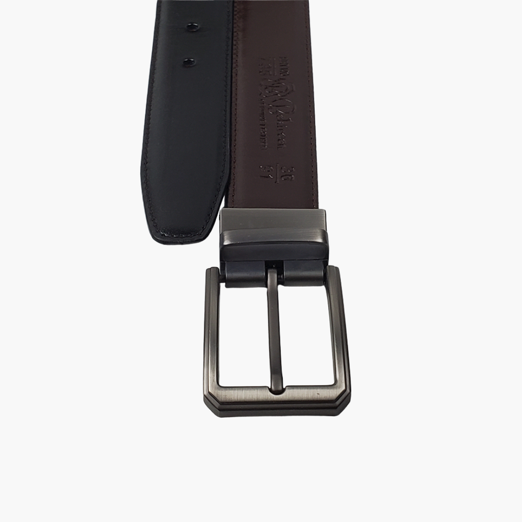 PU Leather Reversible Belt - Black / Brown