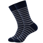 Men’s Executive Striped Socks – Midnight Navy