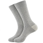 Men’s Premium Ribbed Socks – Heather Grey